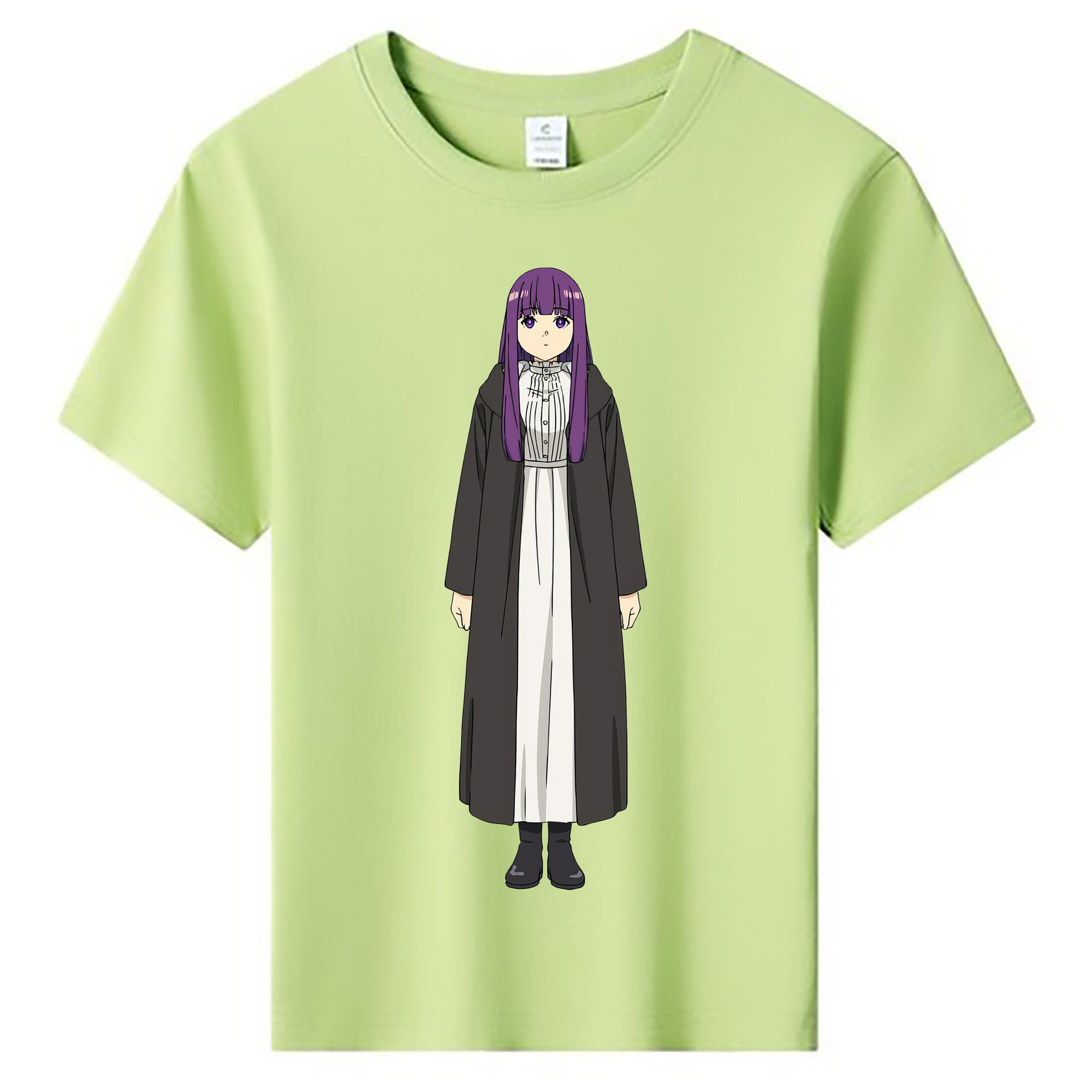 （画像用） 葬送のフリーレン Frieren 綿100％キッズTシャツ（フロントプリント）